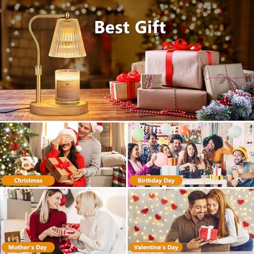 Candle Warmer Lamp with Timer and Dimmer Adjustable Height for Home Room Decor  Brithday Gifts for Women  Candle Warmer for Scented Jar Candles Mothers Day Gifts