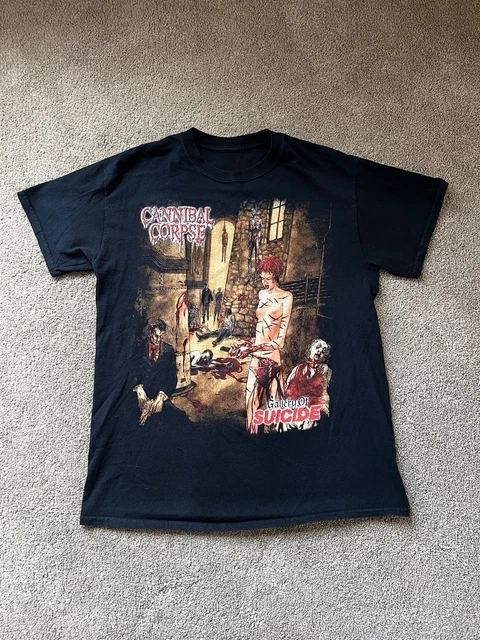 Cannibal Corpse Gallery of Suicide Death Metal Front Back Corpsegrinder Shirt