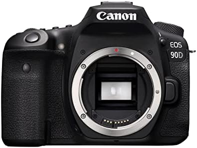 Canon DSLR Camera  EOS 90D  with Built in Wi Fi  Bluetooth  DIGIC 8 Image Processor  4K Video  Dual Pixel CMOS AF  and 3 0 Inch Vari Angle Touch LCD Screen   Body Only   Black