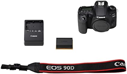 Canon DSLR Camera  EOS 90D  with Built in Wi Fi  Bluetooth  DIGIC 8 Image Processor  4K Video  Dual Pixel CMOS AF  and 3 0 Inch Vari Angle Touch LCD Screen   Body Only   Black