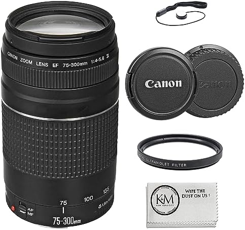 Canon EF 75 300mm f/4 5 6 III Telephoto Zoom Lens for Canon SLR Cameras