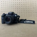 Cámara réflex digital Canon EOS D60 de 6,3 MP, objetivo Sigma F2.8 de 90 mm y batería (Grado C).