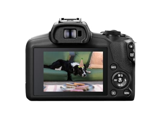 Canon EOS R100 Mirrorless Camera RF S18 45mm F4 5 6 3 is STM Lens Kit 24 1 Megapixel CMOS APS C Sensor 4K Video RF Mount Black