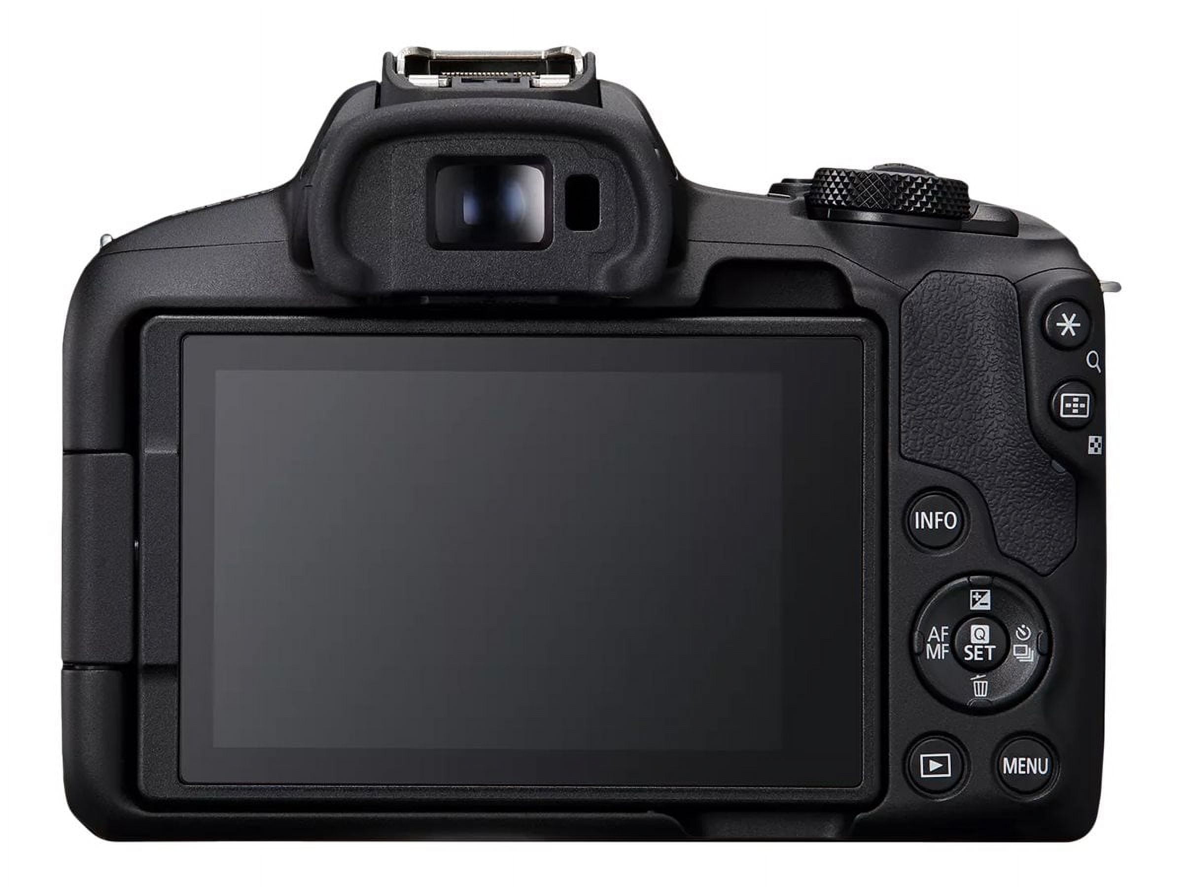 Canon EOS R50 24 2 MP Waterproof Smartphone Integration Mirrorless Digital Camera  Black