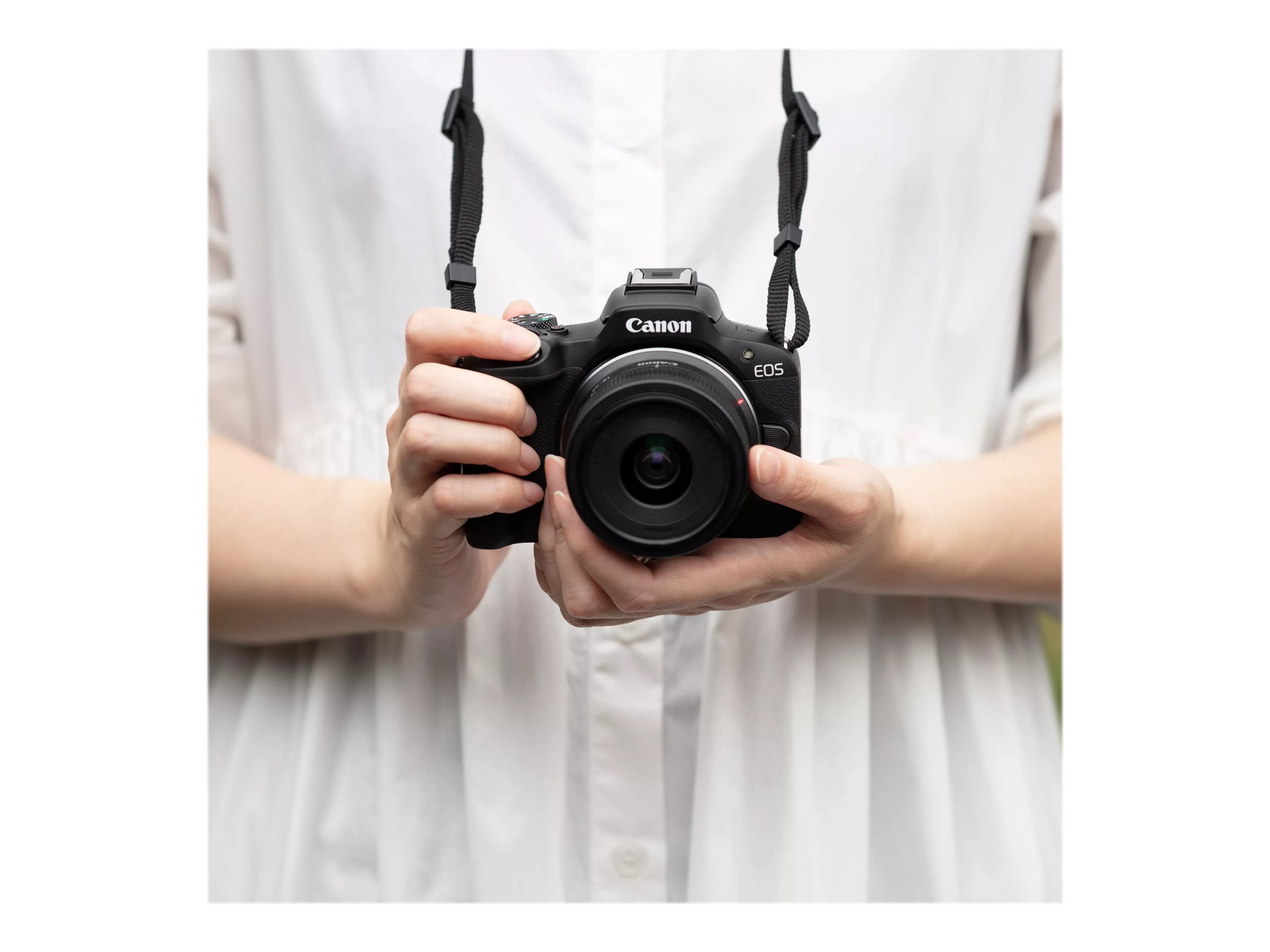 Canon EOS R50 24 2 MP Waterproof Smartphone Integration Mirrorless Digital Camera  Black