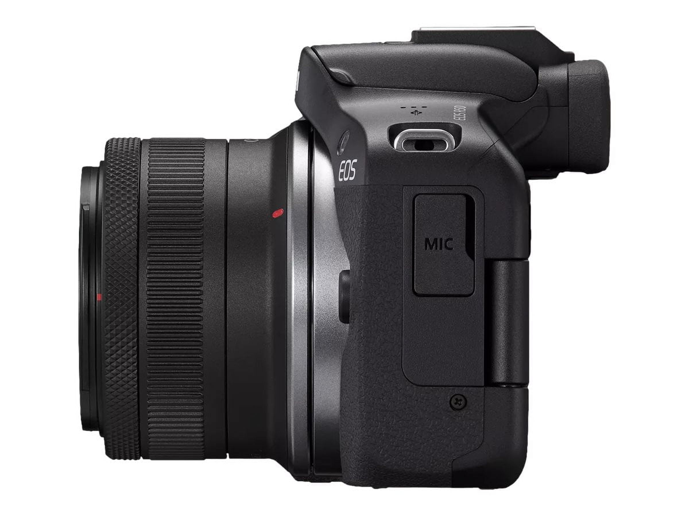 Canon EOS R50 24 2 MP Waterproof Smartphone Integration Mirrorless Digital Camera  Black