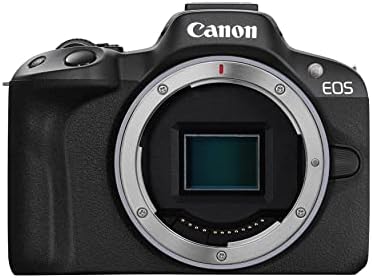 Canon EOS R50 Mirrorless Camera RF S18 45mm F4 5 6 3 is STM Lens Kit  24 2 Megapixel CMOS  APS C  Sensor  4K Video  Vlogging  Content Creation  Photography  Digital Camera  Black