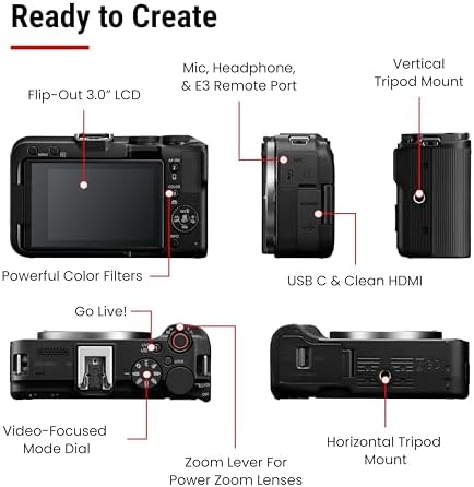 Canon EOS R50 V Mirrorless Camera  Body Only    APS C Digital Camera  Flip Screen 4K Video  Interchangeable Lens Camera for Vlogging  Content Creation  Streaming  Filming  Podcasts  TikTok