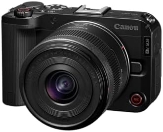 Canon EOS R50 V Mirrorless Camera  Body Only    APS C Digital Camera  Flip Screen 4K Video  Interchangeable Lens Camera for Vlogging  Content Creation  Streaming  Filming  Podcasts  TikTok