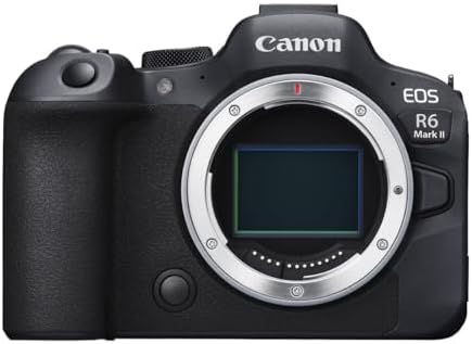 Canon EOS R6 Mark II Mirrorless Camera  Body Only   Full Frame Camera  24 2 Megapixel CMOS Sensor  Photo and Video Capabilities  Black