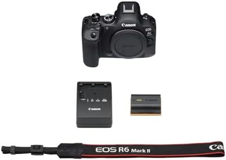 Canon EOS R6 Mark II Mirrorless Camera  Body Only   Full Frame Camera  24 2 Megapixel CMOS Sensor  Photo and Video Capabilities  Black