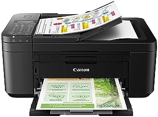 Canon PIXMA TR4720 All in One Wireless Printer  Home Use with Auto Document Feeder  Mobile Printing and Built in Fax  Black