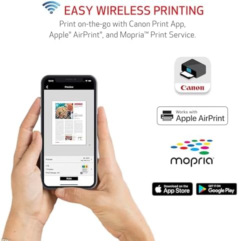 Canon PIXMA TR4720 All in One Wireless Printer  Home Use with Auto Document Feeder  Mobile Printing and Built in Fax  Black