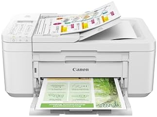 Canon PIXMA TR4720 All in One Wireless Printer  Home Use with Auto Document Feeder  Mobile Printing and Built in Fax  Black