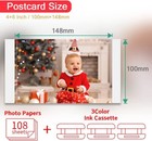 Canon Selphy CP1300 CP1200 4x6 108 shts Color Ink Paper Set KP 108IN Lot