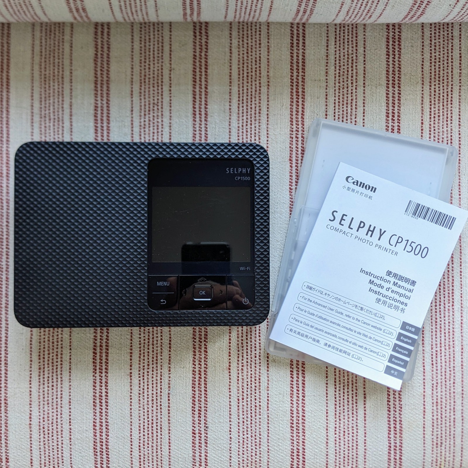 Canon Selphy CP1500   Color Dye Sublimation Mobile Printer  BLACK  Excellent 