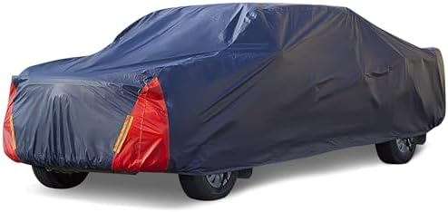 Car Cover Waterproof All Weather for Automobiles  6 Layers Outdoor Full Exterior Cover Rain Sun UV Snowproof Protection with Zipper Cotton  Mirror Pocket for Sedan  190 195 inch 