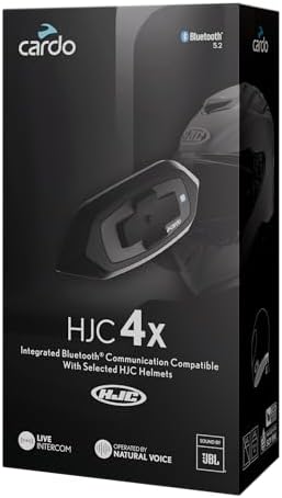 Cardo HJC 4X X for Premium Bluetooth   Connectivity with Powerful JBL Sound  Relevant HJC Helmets  RPHA  31 60 71 71c 91 91c   i 71  91   f 31 71 71c 