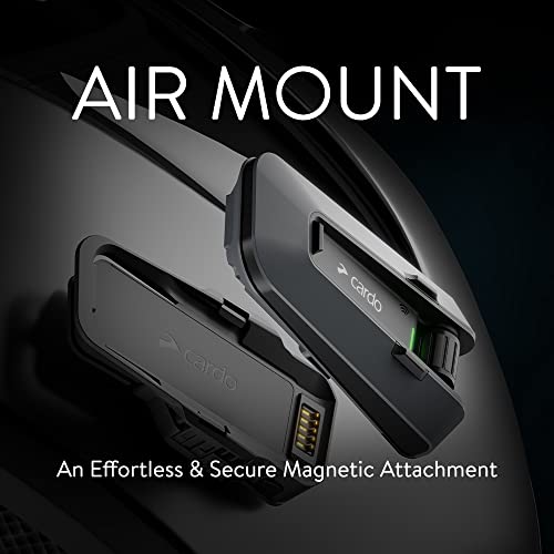 Cardo PACKTALK Edge Motorcycle Bluetooth Communication System Headset Intercom   Single Pack