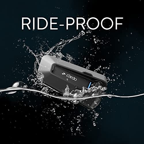 Cardo PACKTALK Edge Motorcycle Bluetooth Communication System Headset Intercom Single Pack