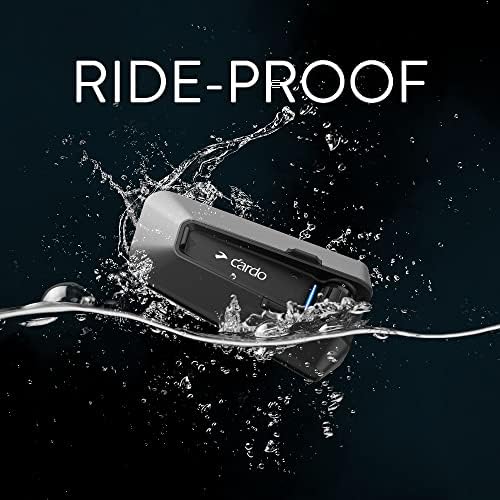 Cardo PACKTALK Edge Motorcycle Bluetooth Communication System Headset Intercom   Single Pack