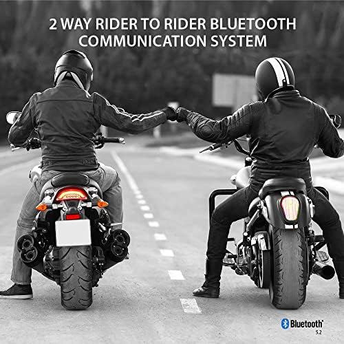 Cardo Spirit HD Motorcycle Bluetooth Communication Headset  Connect Up to 2 Riders  FM Radio   Dual Pack