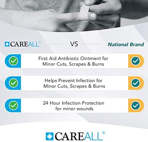 CareAll Triple Antibiotic Ointment 1 0 oz  4 Pack   First Aid Ointment for Minor Scrapes  Cuts  and Burns to Help Prevent Infection  Compare to The Active Ingredients of The Leading Brand