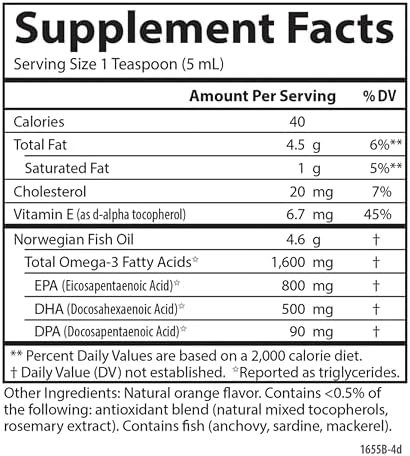 Carlson   The Very Finest Fish Oil  1600 mg Omega 3s  Liquid Fish Oil Supplement  Norwegian Fish Oil  Wild Caught  Sustainably Sourced Fish Oil Liquid  Orange  16 9 Fl Oz