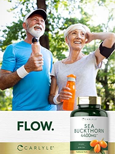 Carlyle Sea Buckthorn Oil Capsules   200 Softgels   Non GMO  Gluten Free   Sea Buckthorn Berry Oil Supplement
