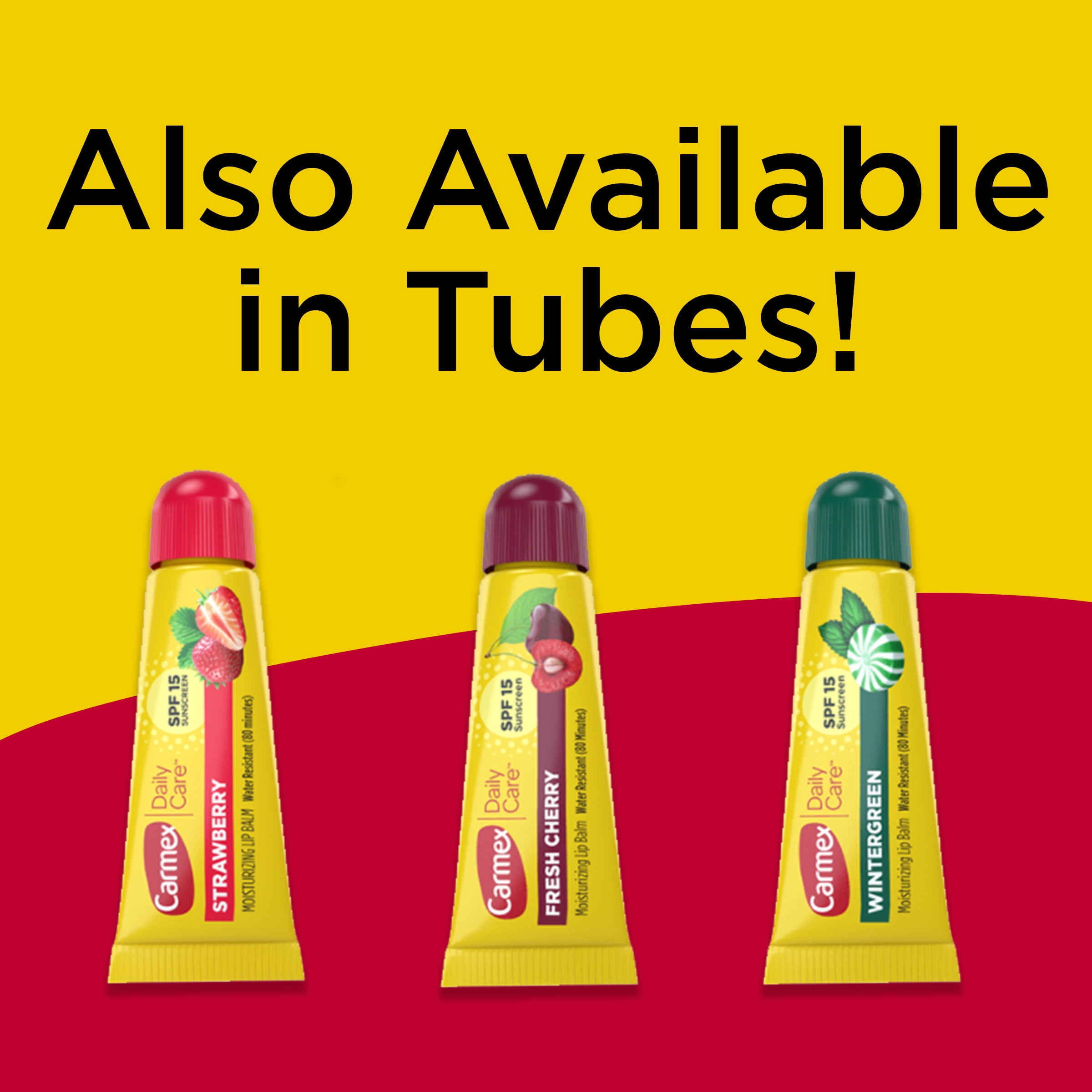 Carmex Daily Care Moisturizing Lip Balm Sticks  SPF 15  Multi Flavor Lip Balm  3 Count  1 Pack of 3