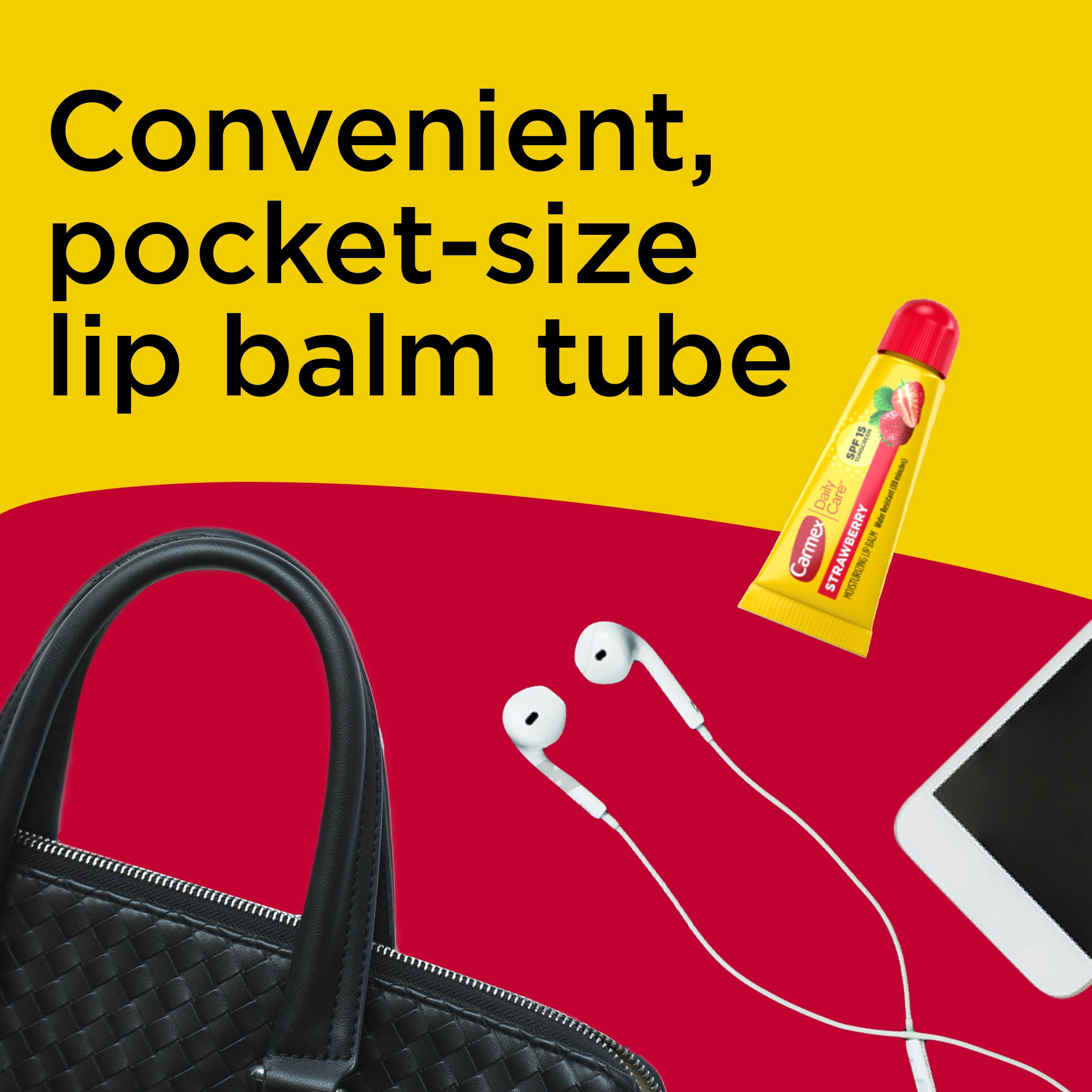 Carmex Daily Care Moisturizing Lip Balm Tubes  SPF 15  Multi Flavor Lip Balm  3 Count  1 Pack of 3