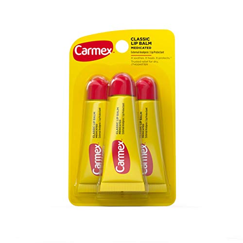 Carmex Original Flavor Moisturizing Lip Balm Tube Value Pack 0 35 Ounce  3 Count