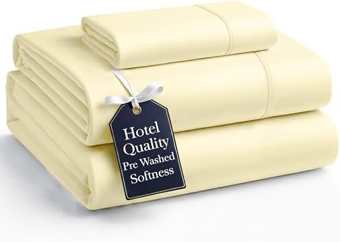 Casa Platino Bedding Sheets and Pillowcases  Pre Washed Ultra Soft & Breathable Full Bed Sheets Set  Hydro Brushed Microfiber Cooling Full Size Sheet Set  Deep Pockets   Sepia Rose