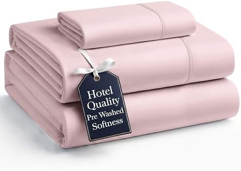 Casa Platino Bedding Sheets and Pillowcases  Pre Washed Ultra Soft & Breathable Full Bed Sheets Set  Hydro Brushed Microfiber Cooling Full Size Sheet Set  Deep Pockets   Sepia Rose