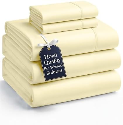 Casa Platino Bedding Sheets and Pillowcases  Pre Washed Ultra Soft & Breathable Full Bed Sheets Set  Hydro Brushed Microfiber Cooling Full Size Sheet Set  Deep Pockets   Sepia Rose