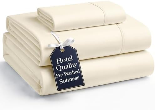 Casa Platino Bedding Sheets and Pillowcases  Pre Washed Ultra Soft & Breathable Full Bed Sheets Set  Hydro Brushed Microfiber Cooling Full Size Sheet Set  Deep Pockets   Sepia Rose