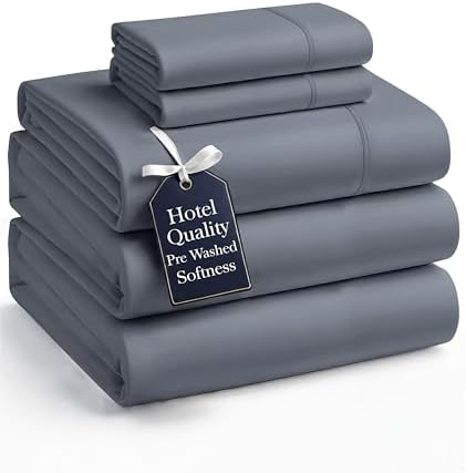 Casa Platino Bedding Sheets and Pillowcases  Pre Washed Ultra Soft & Breathable Full Bed Sheets Set  Hydro Brushed Microfiber Cooling Full Size Sheet Set  Deep Pockets   Sepia Rose