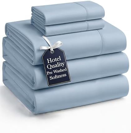 Casa Platino Bedding Sheets and Pillowcases  Pre Washed Ultra Soft & Breathable Full Bed Sheets Set  Hydro Brushed Microfiber Cooling Full Size Sheet Set  Deep Pockets   Sepia Rose