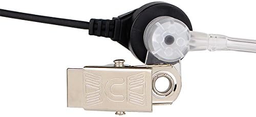 Case of 10  Retevis Walkie Talkies Earpiece with Mic 2 Pin Acoustic Tube Headset  for RT22 RT21 RT68 H777  Compatible with Pxton Baofeng BF 888S BF T26 Kenwood walkie talkie  Two Way Radio Earpiece