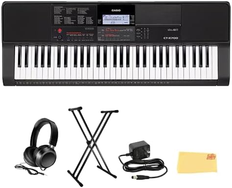 Casio CT X700   Portable 61 Key Keyboard   600 Tones  195 Rhythms  and AiX Sound Engine   Perfect for Any Musician