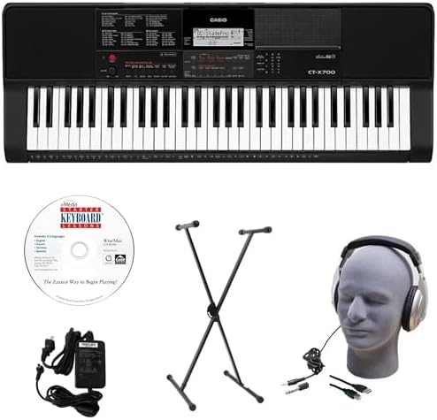 Casio CT X700   Portable 61 Key Keyboard   600 Tones  195 Rhythms  and AiX Sound Engine   Perfect for Any Musician