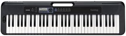 Casio Casiotone CT S300   Portable Keyboard   Touch Sensitive   400 Tones  77 Rhythms & Pitch Bend   Ideal for Music Creation Anytime  Anywhere