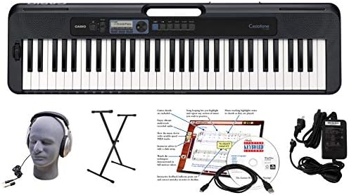 Casio Casiotone CT S300   Portable Keyboard   Touch Sensitive   400 Tones  77 Rhythms & Pitch Bend   Ideal for Music Creation Anytime  Anywhere
