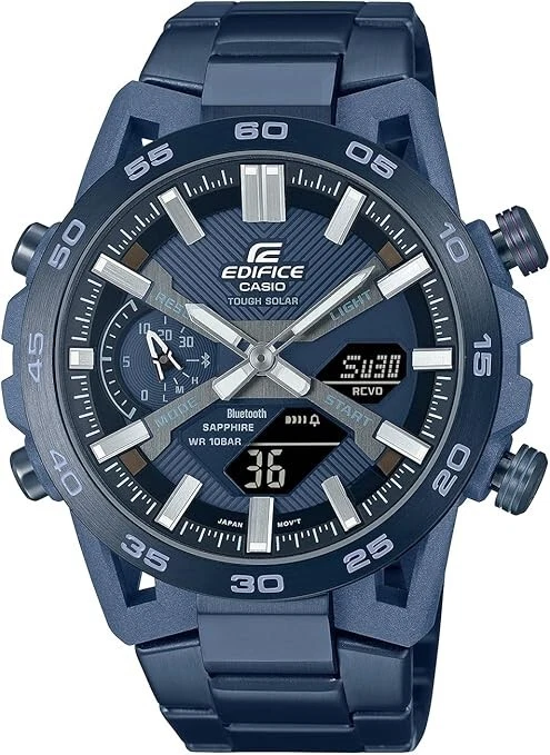 Casio Edifice ECB 2000YCB 2AJF Sospensione COOL BLUE EDITION Men Watch Bluetooth