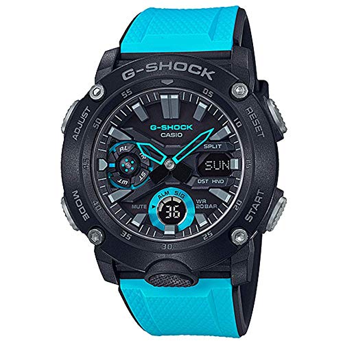 Casio GA2000 1A2 G Shock Mens Watch Blue/Black 51 2mm Carbon/Resin