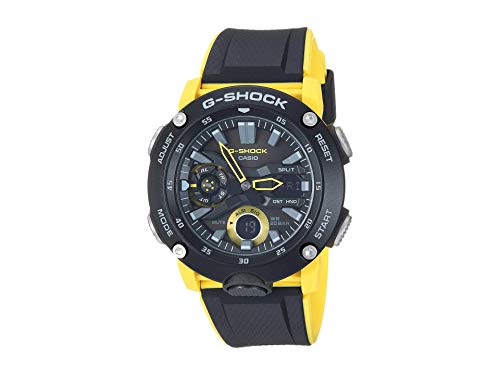Casio GA2000 1A9 G Shock Mens Watch Black/Yellow 51 2mm Carbon/Resin