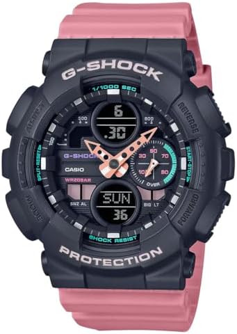 Casio Ladies G Shock S Series Pink Resin Band Watch GMAS140 4A