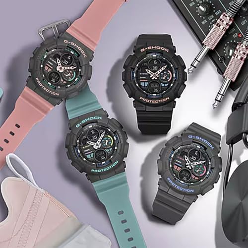 Casio Ladies G Shock S Series Pink Resin Band Watch GMAS140 4A