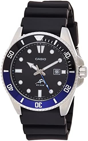 Casio MDV106 Series   Unisex Analog Watch   200M WR   Stainless Steel Case   Resin Band   2 Hand Analog  HR  Min  SEC    Date Display   Screw Down Crown/Screw Down Caseback   3 Year Battery