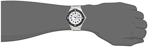 Casio MRW200H Series   Unisex Analog Watch   100M WR   Stainless Steel Case   Resin Band   2 Hand Analog  HR  Min  SEC    Date Display   Screw Down Crown/Screw Down Caseback   3 Year Battery